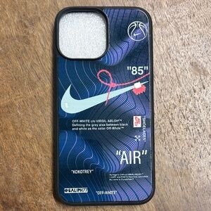 Nike Black and Blue Graphic Phone Case